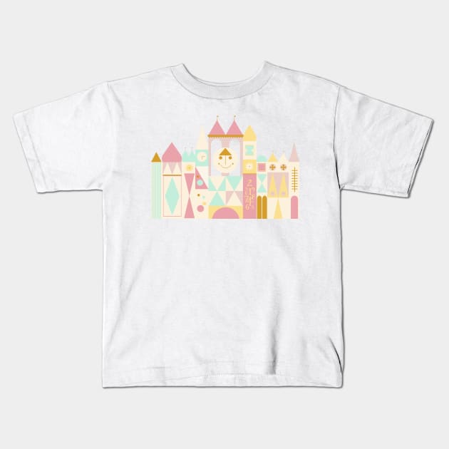 Happy Castle - Bold Kids T-Shirt by littlemoondance